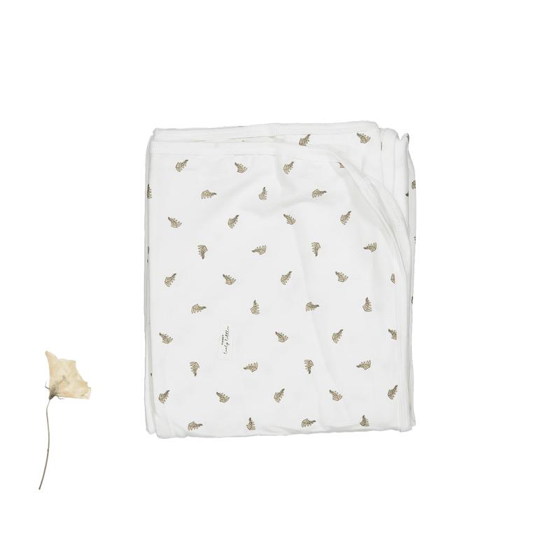 The Printed Blanket - White Leaf