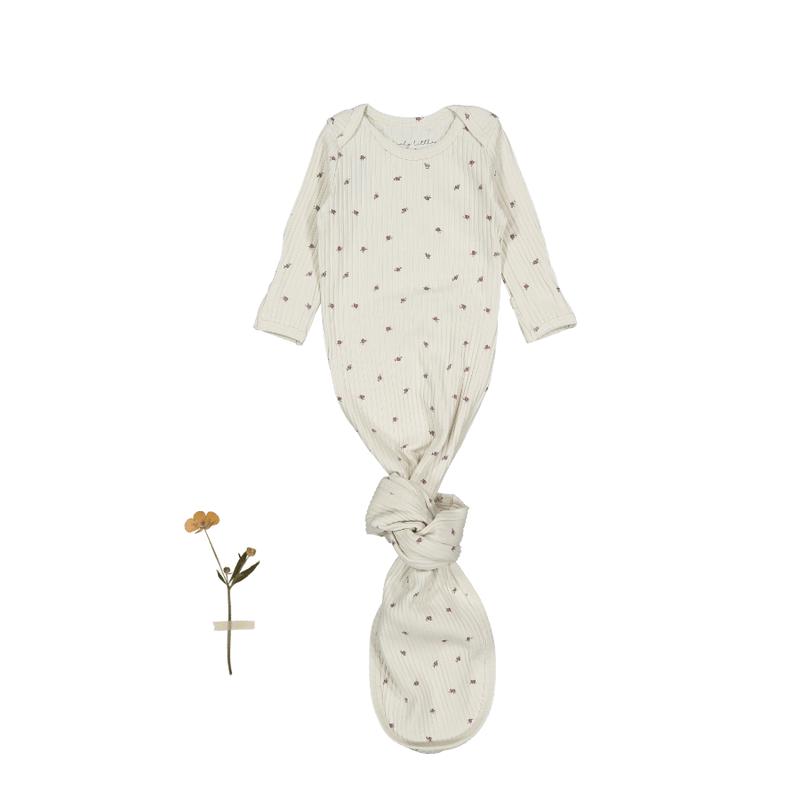 The Printed Baby Gown - Rosa Pink