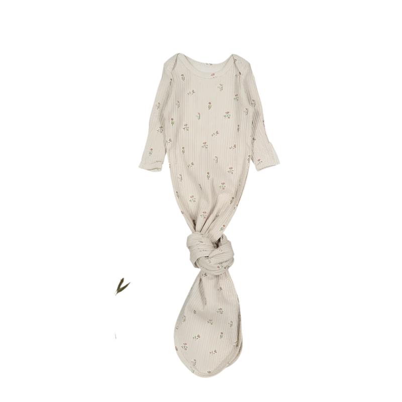 The Printed Baby Gown - Dahlia Pink