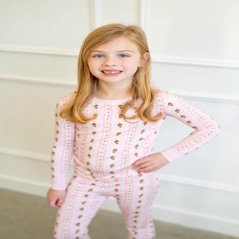 *PREORDER* Strawberry Stripe | Two-Piece Pajama Set
