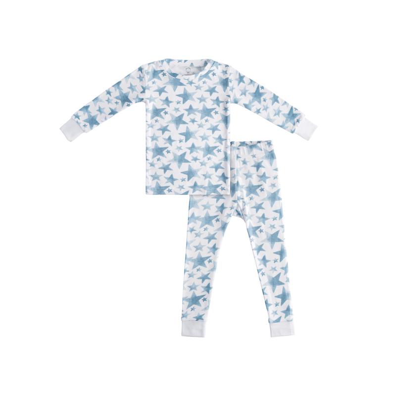 Toddler/Kids Bamboo Pajamas - Blue Star