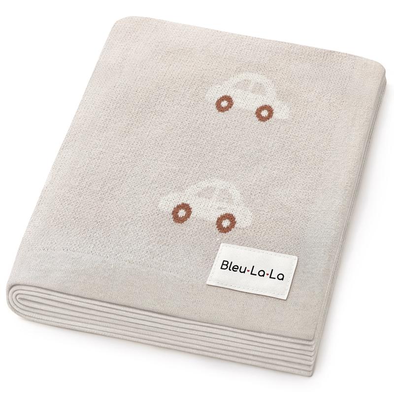 100% Cotton Luxury Knit Car Swaddle Blanket