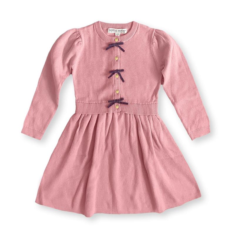 Organic Button Front Sweater Dress