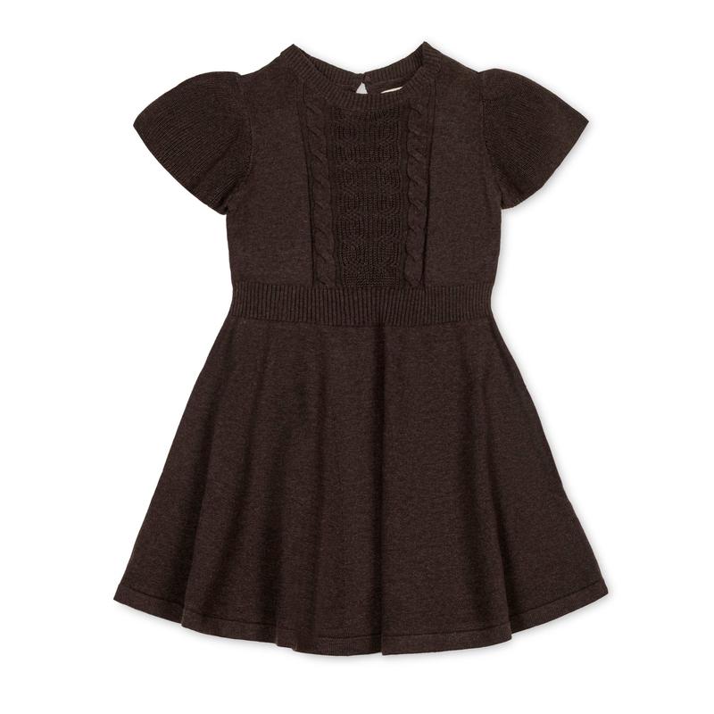 Organic Flutter Sleeve Sweater Dress
