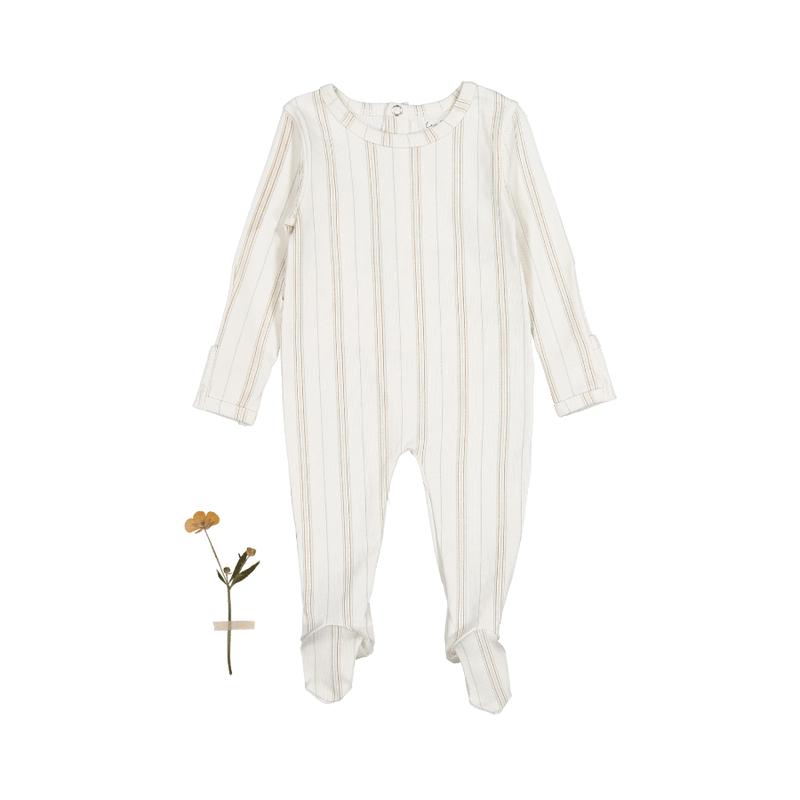 The Printed Romper - Mist Stripe