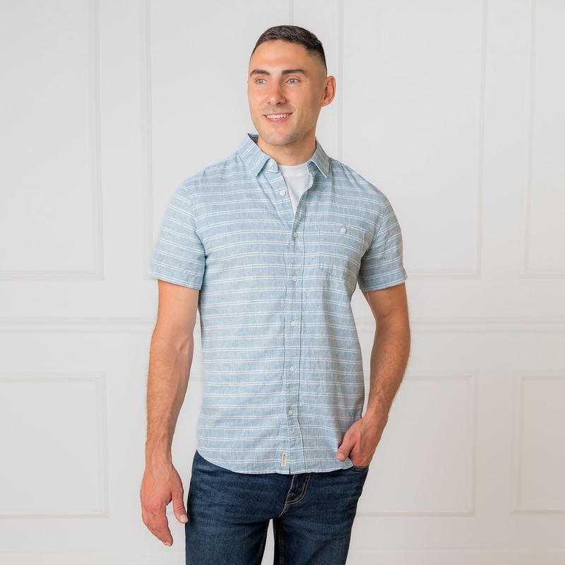 Linen Short Sleeve Button Down Shirt