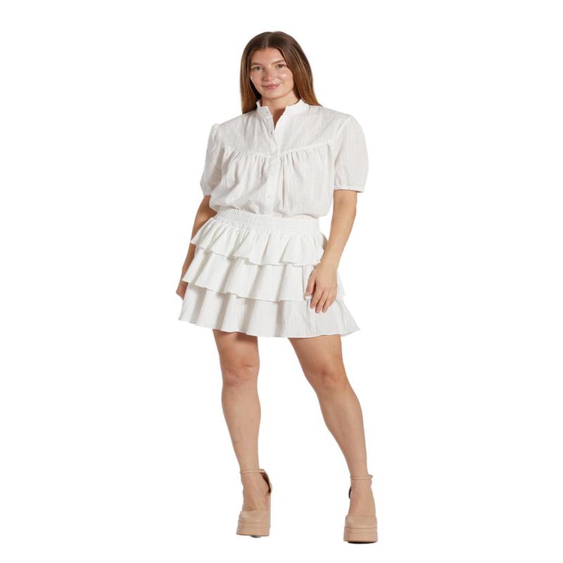 Camilla Skirt - White-blossom