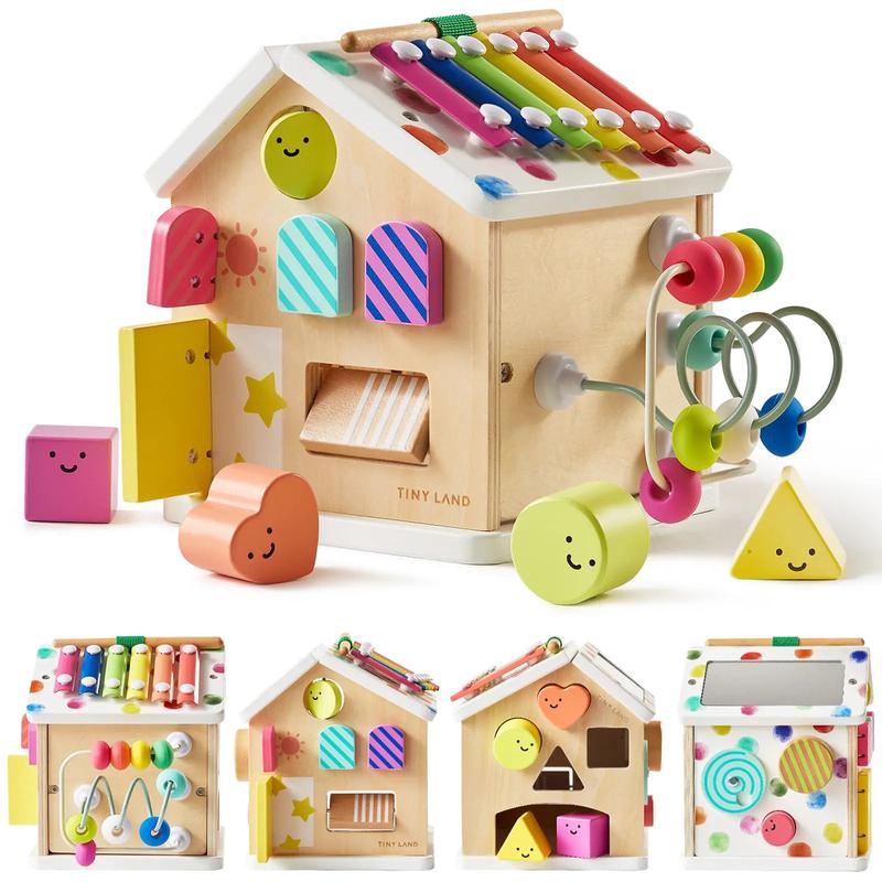 Tiny Land Cottage Activity Cube - Rainbow