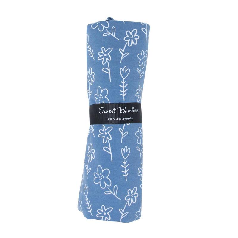 Swaddle - Blue Doodle