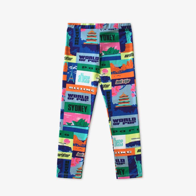 \"World Tour\" printed leggings