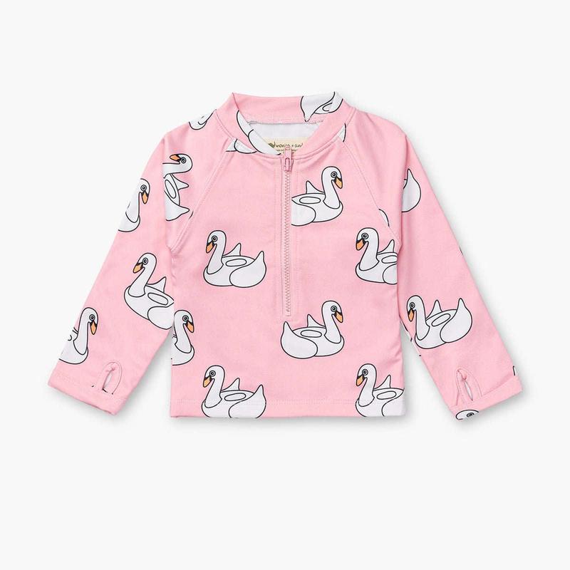 Rashguard Top - Swan Floatie