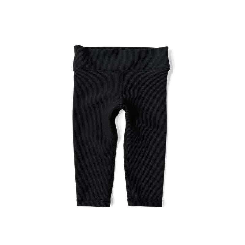 Athletic Ribbed Legging - Black