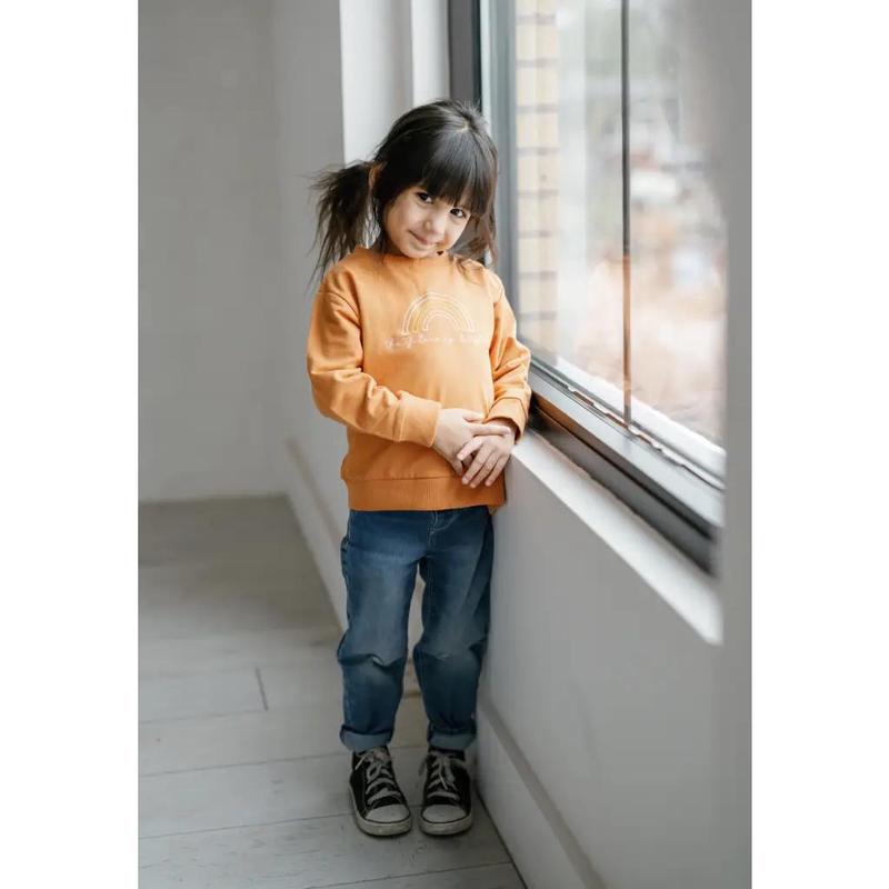 The Future is Bright Embroidered Kids Pullover