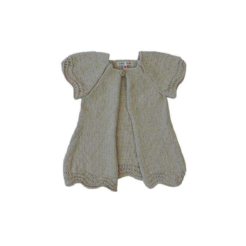 Noa  Cardigan (Hand-knitted) - Sand
