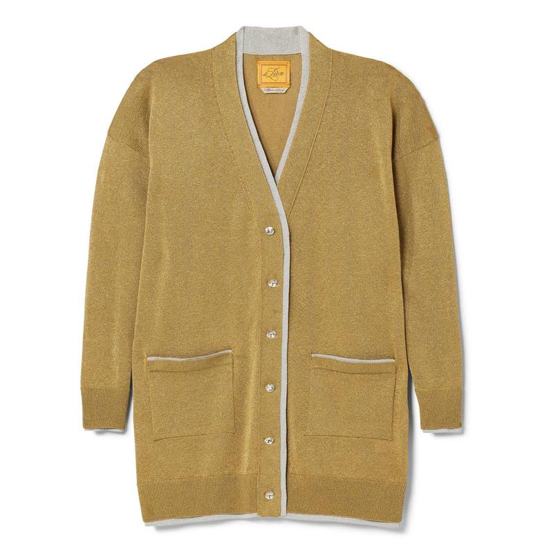 Coco Belted Cardigan - Gold