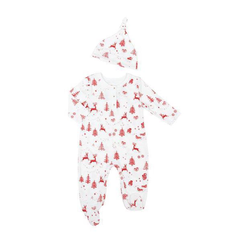 Baby Onesie & Hat - Nordic Winter
