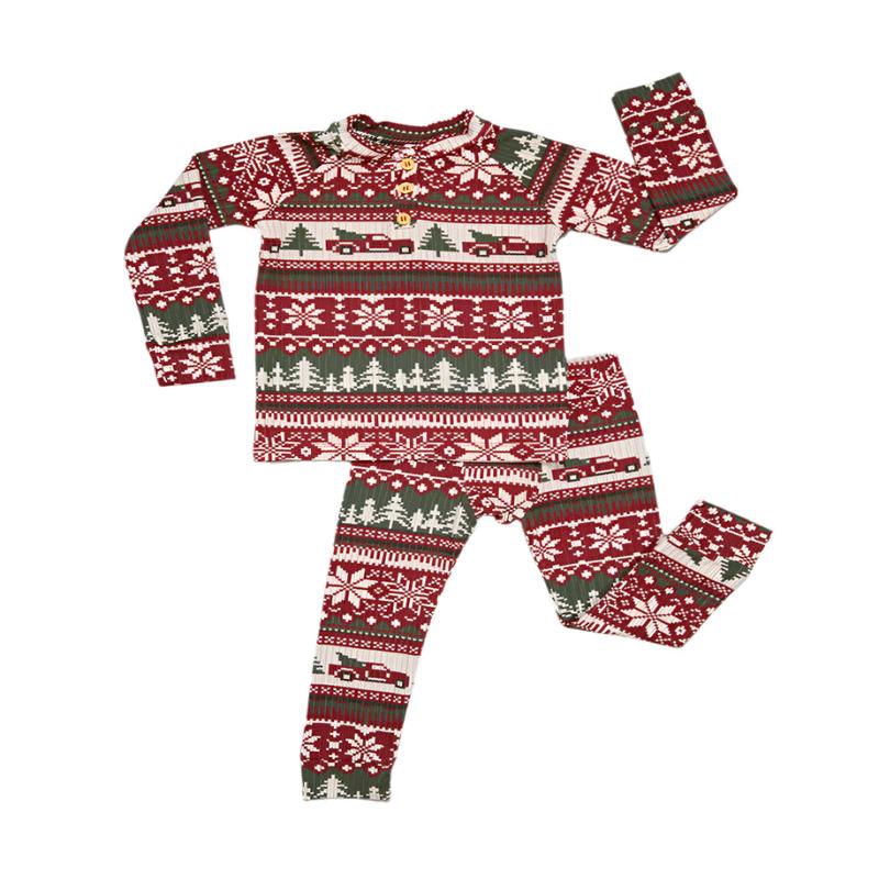 Baby Henley Lounge Set - Fair Isle