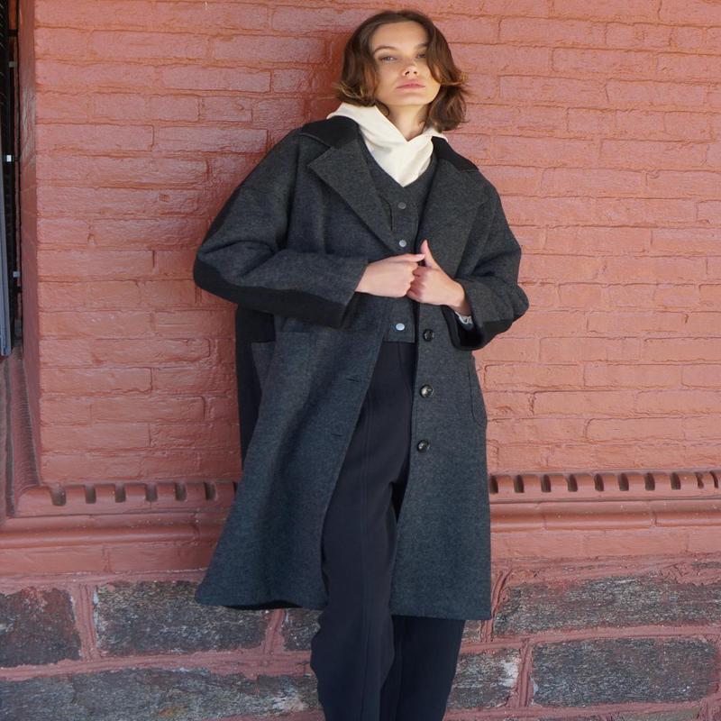 \"Coming And Going\" Coat - Black