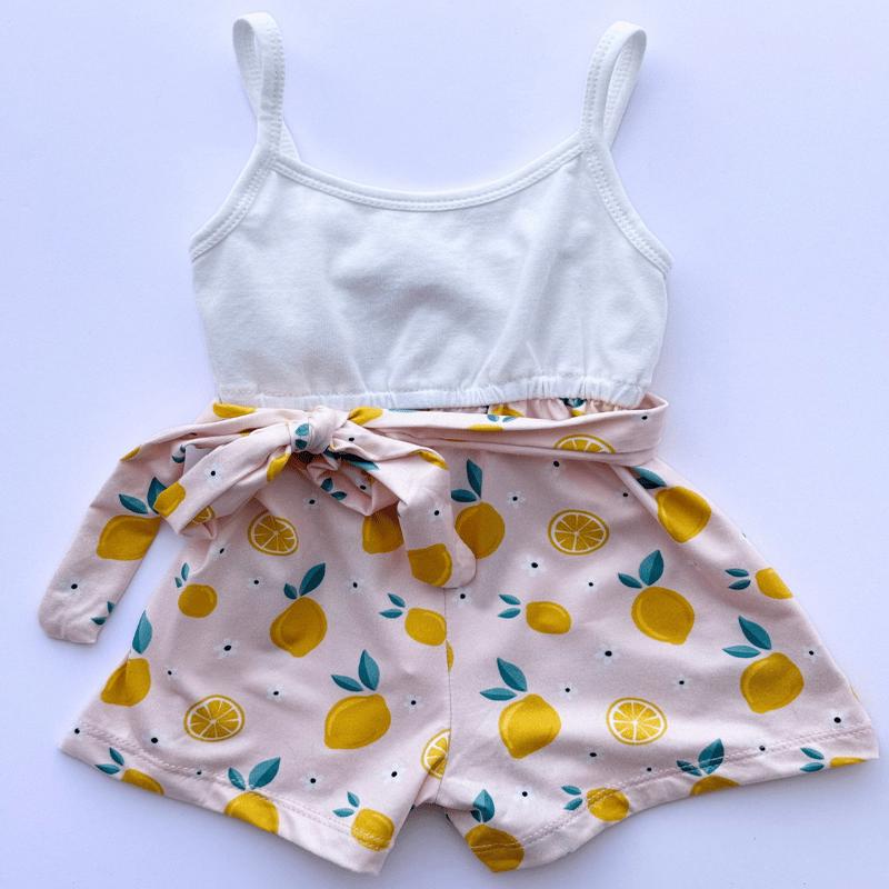 Betty Camisole Romper - Pink Lemonade