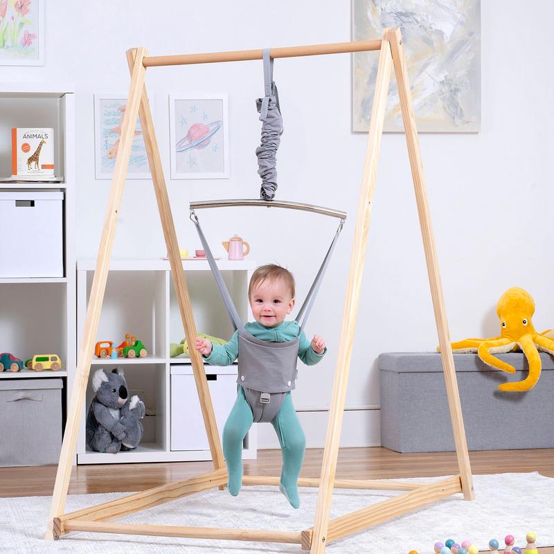Tulip | Foldable Baby Bouncer - Gray