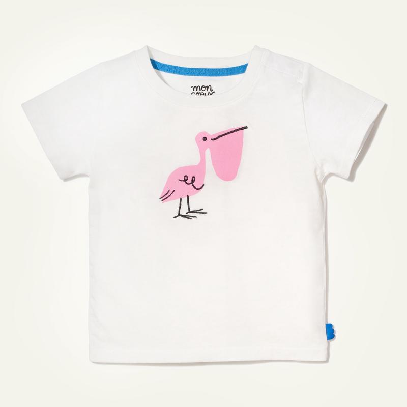 Recycled Cotton Pelican Baby T-Shirt