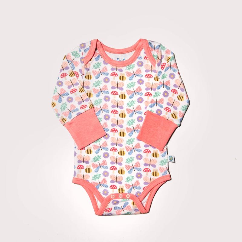 Grow With Me-Long Sleeved Onesie - Flutter Friends