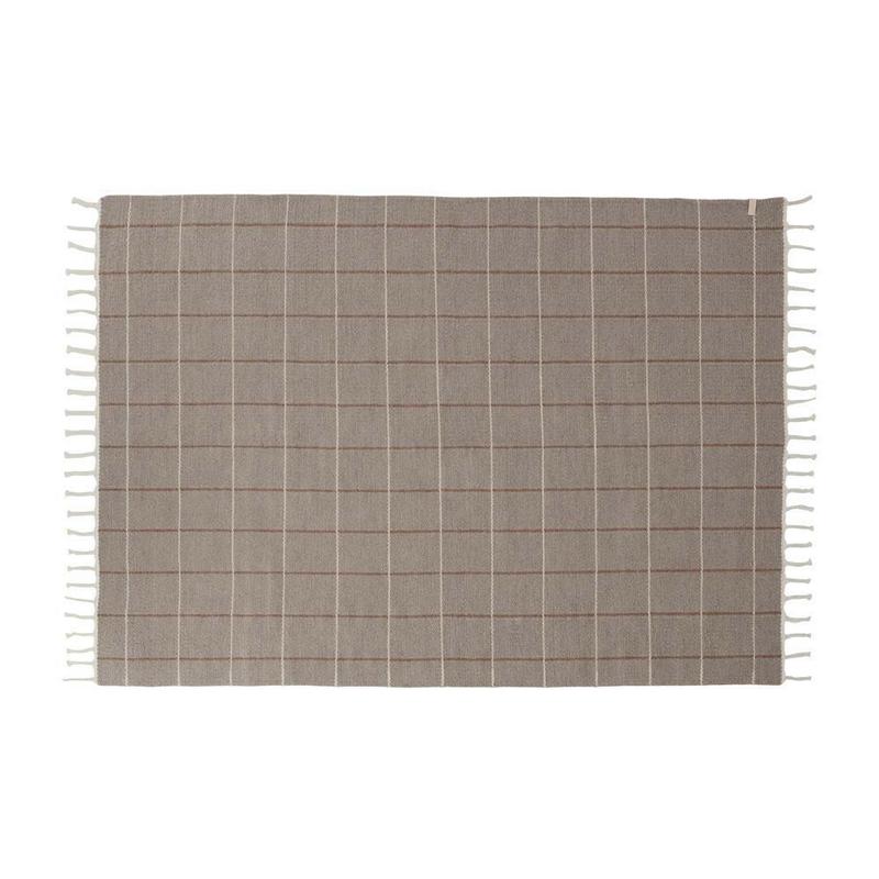 Grid Rug - Caramel / Offwhite