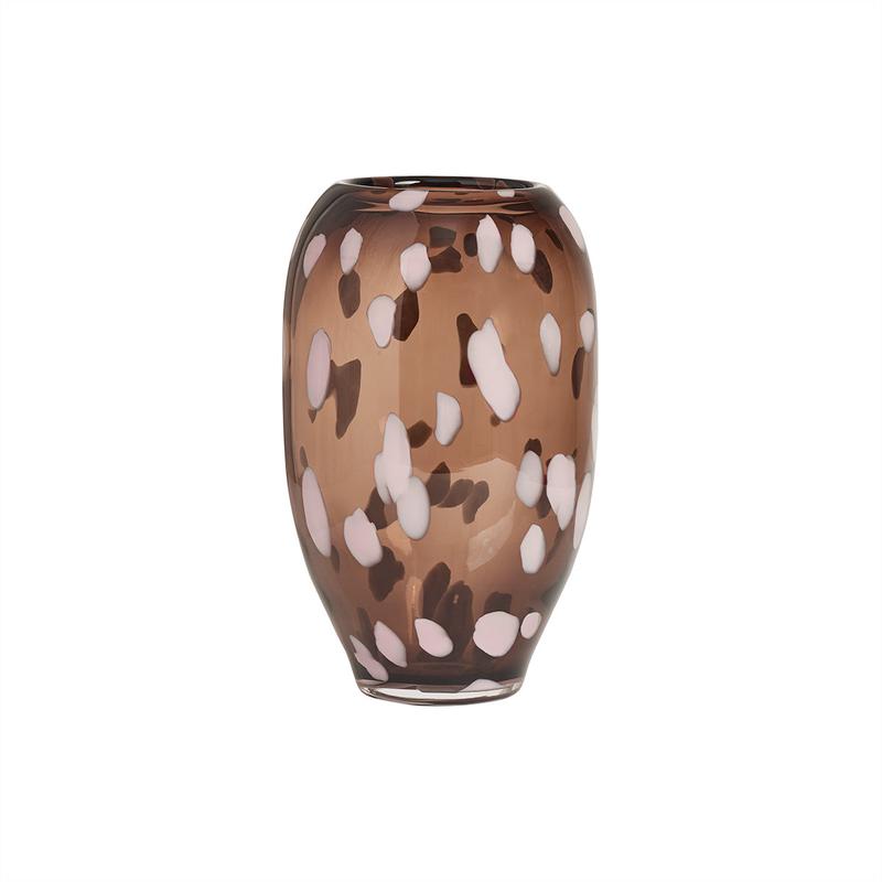 Jali Medium Vase in Smoke