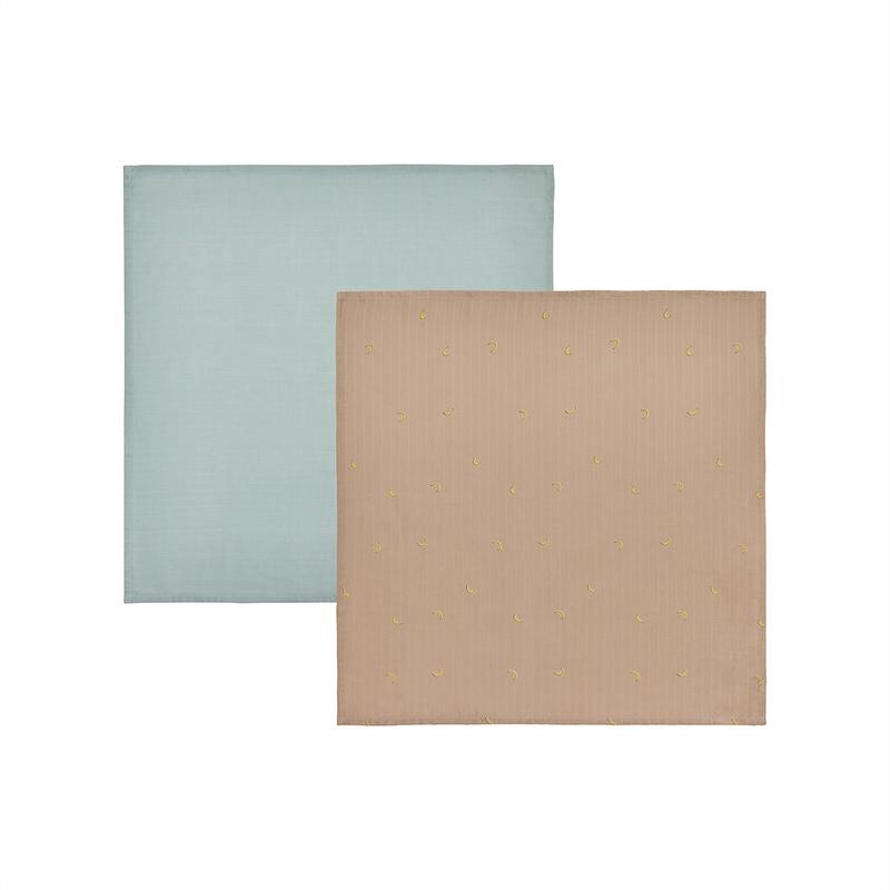 Yummy Muslin - Blue / Camel
