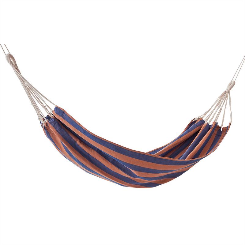 Outdoor Kyoto Hammock - Caramel/Blue