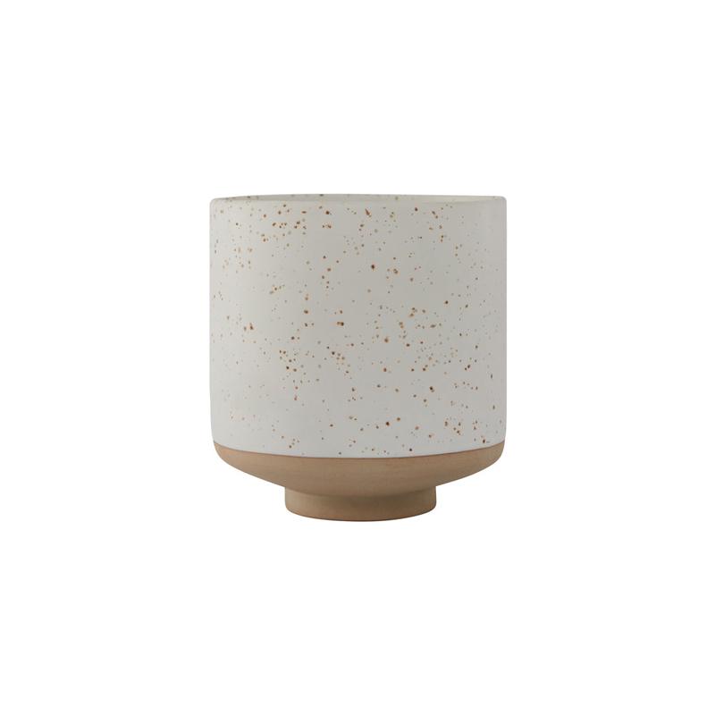 Hagi Pot - White / Light Brown