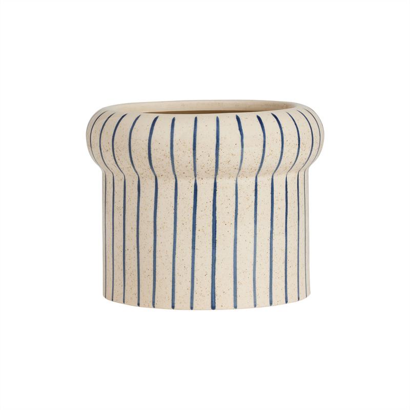 Aki Pot - Small in Optic Blue