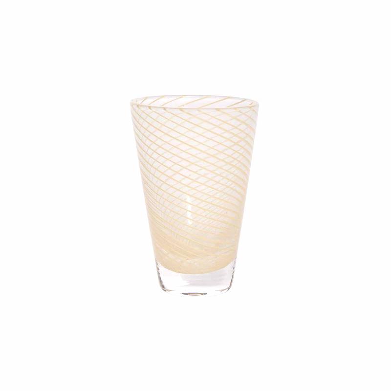 Yuka Groove Glass Set in Yellow