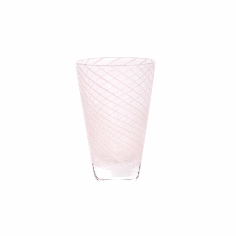 Yuka Groove Glass Set in Rose