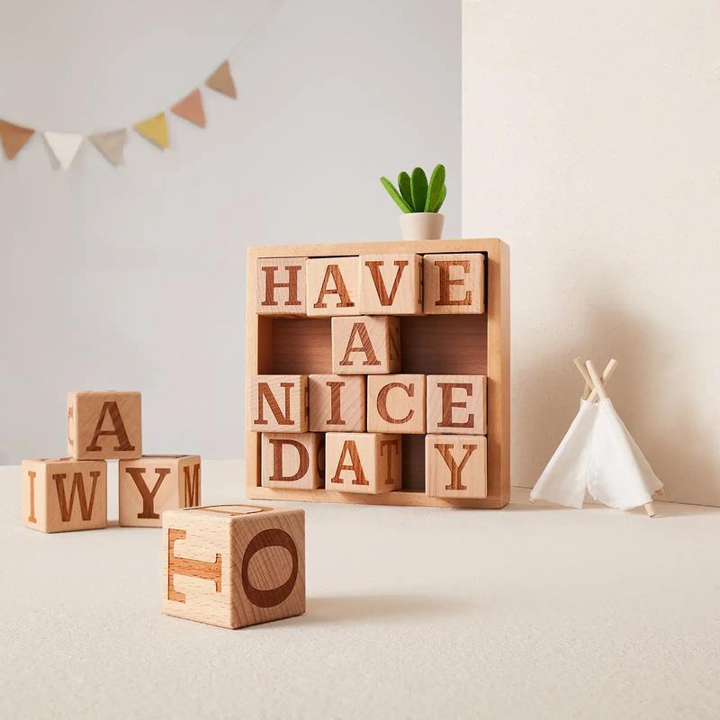 Tiny Land Wooden Alphabet Blocks