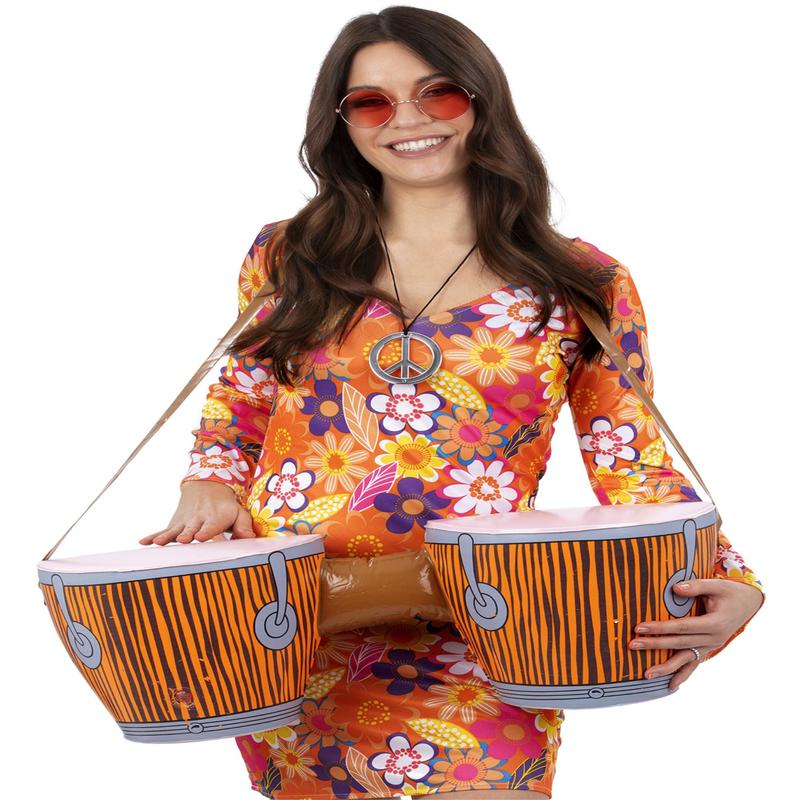 Inflatable Hippie Bongo Drums