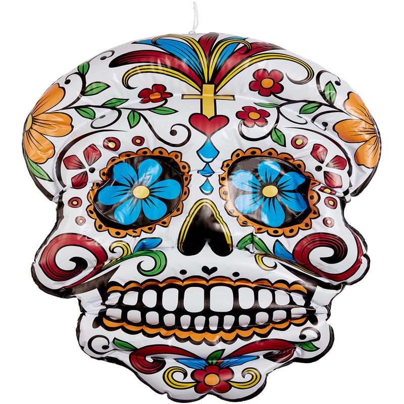 Inflatable Day of the Dead Hanging Skull