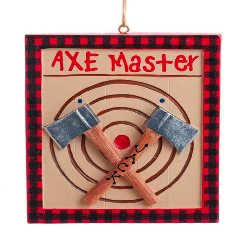 \"Axe Master\" Personalized Ornament
