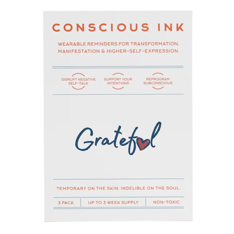 \'Grateful\' Temporary Tattoo