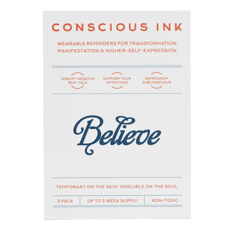 \'Believe\' Temporary Tattoo