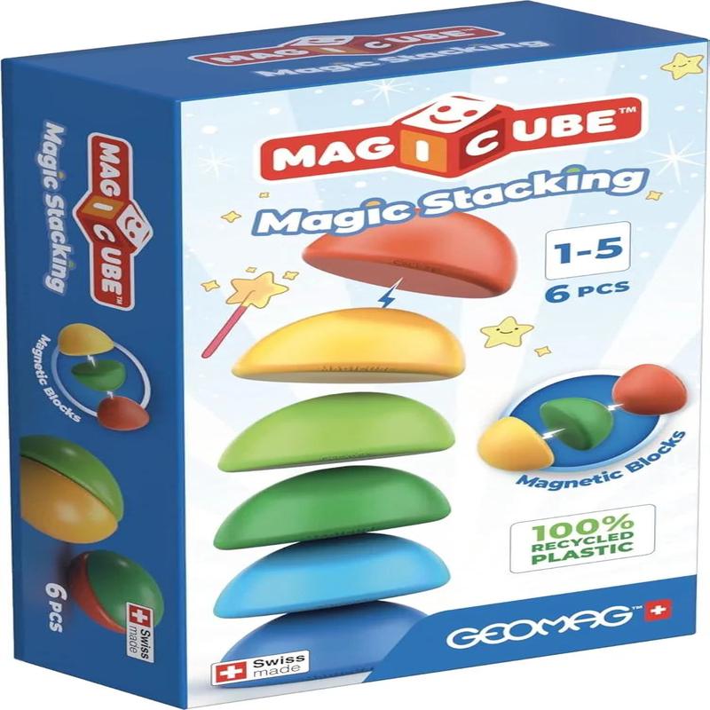 Geo Mag World Magic Cube Magic Stacking 6 Pc