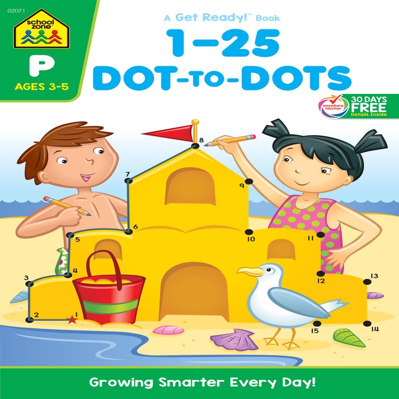 School Zone 1-25 Dot-to-Dots Workbook