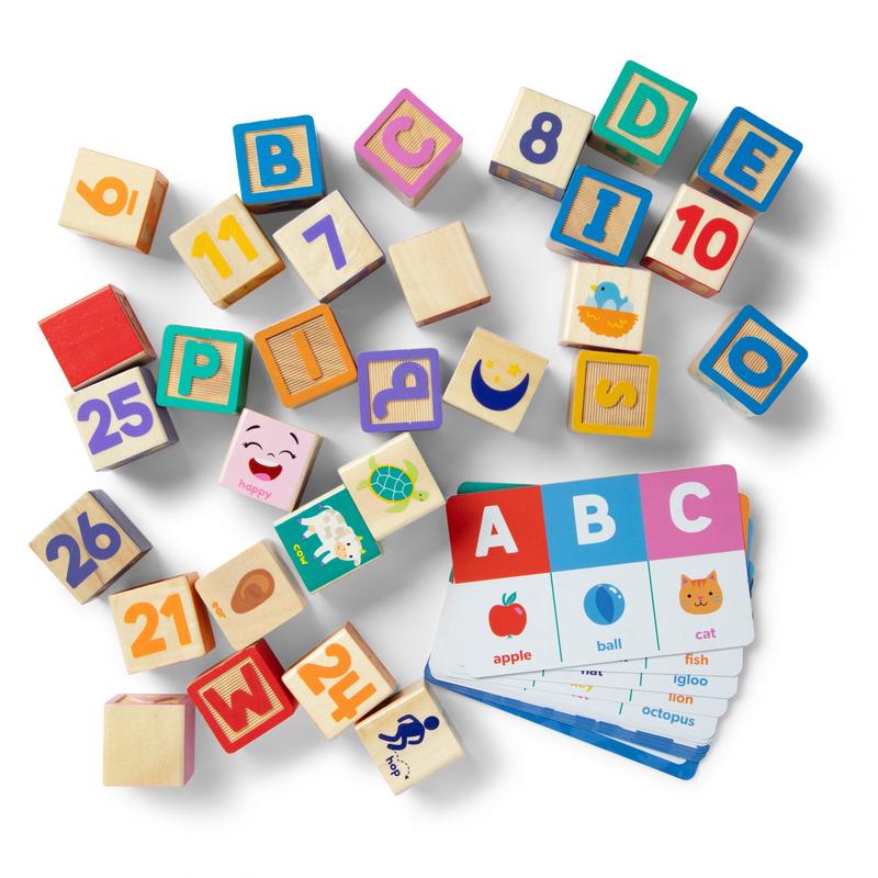 Ms. Rachel Wooden Learning Blocks & Activity Cards