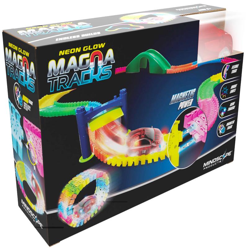 Mindscope Neon Glow Magna Tracks Magnetic Set