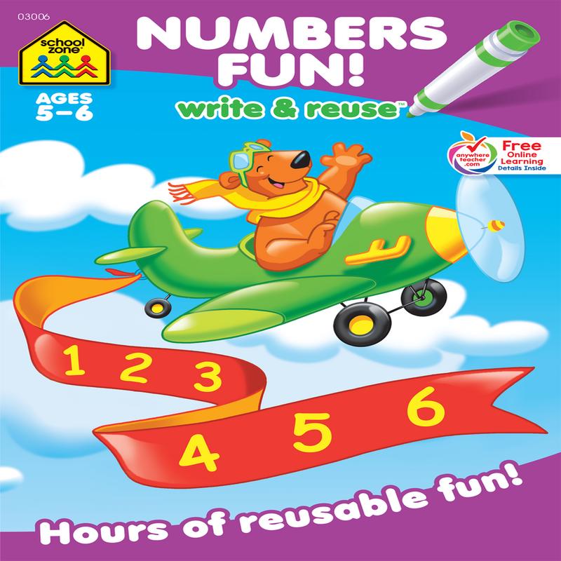 School Zone Numbers Fun! Workbook