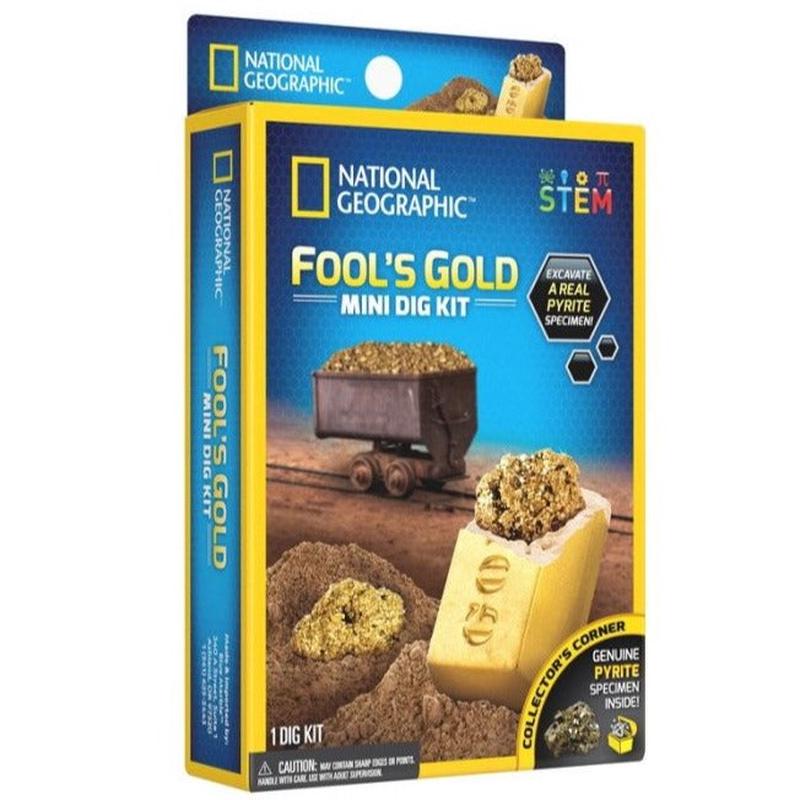 Discover with Dr. Cool National Geographic Fools Gold Mini Dig Kit