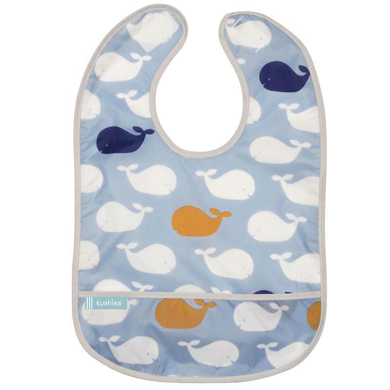 Kushies Cleanbib | Blue Whales