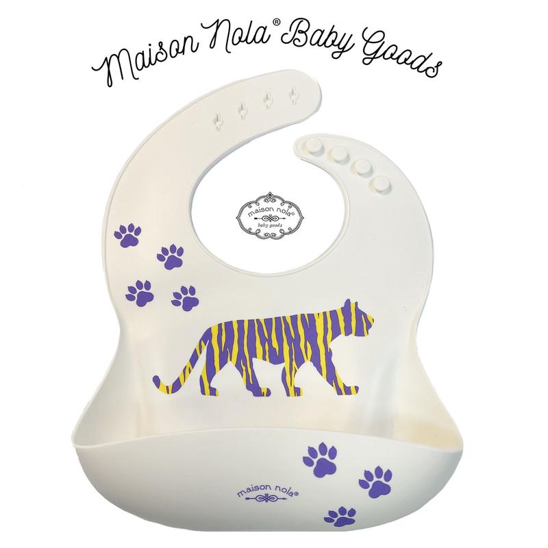 Maison Nola Silicone Tiger Bib