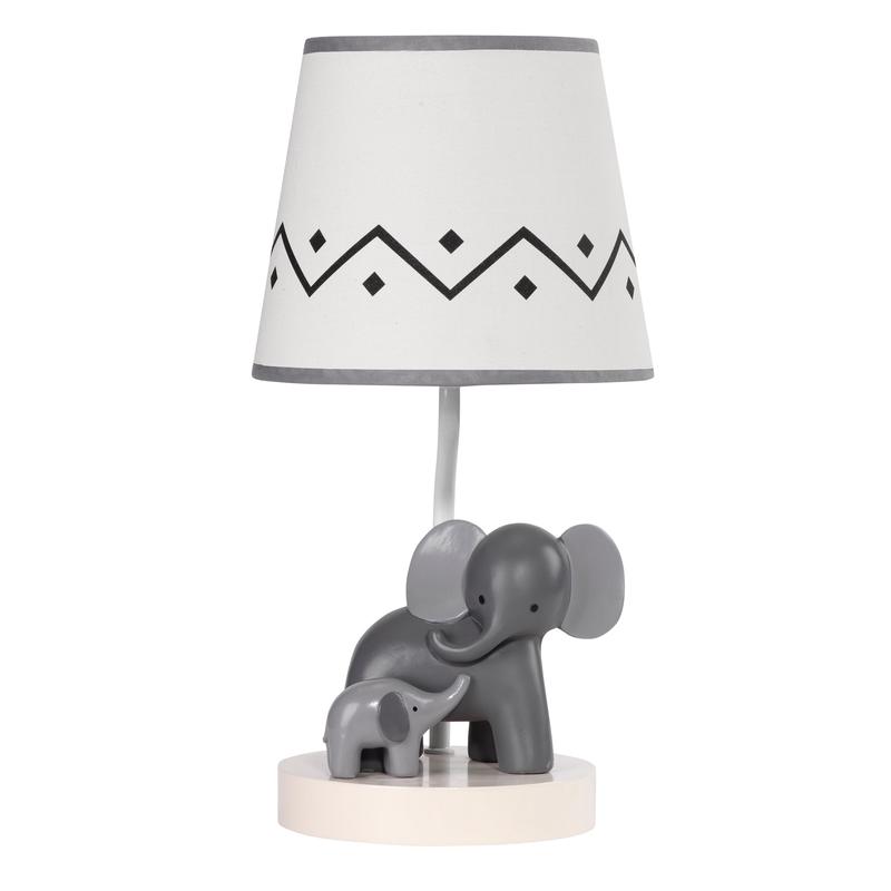 Lambs & Ivy Me & Mama Nursery Lamp with Shade & Bulb