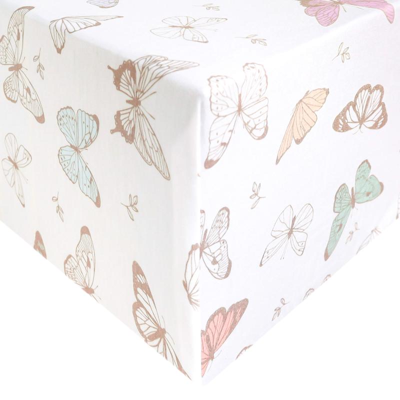Copper Pearl Crib Sheet | Luna